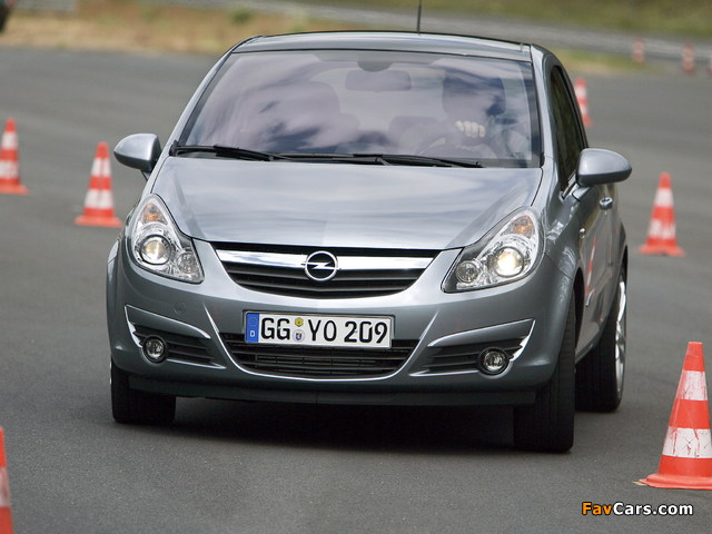Opel Corsa 3-door (D) 2006–09 wallpapers (640 x 480)