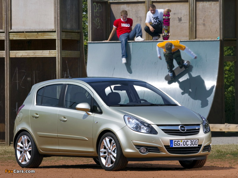 Opel Corsa 5-door (D) 2006–09 wallpapers (800 x 600)