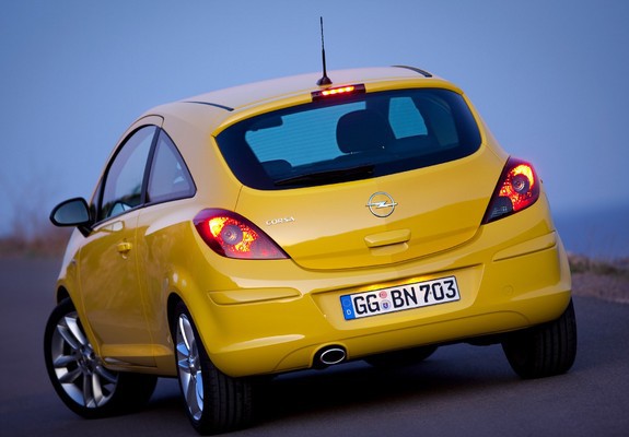 Opel Corsa 3-door (D) 2009–10 wallpapers
