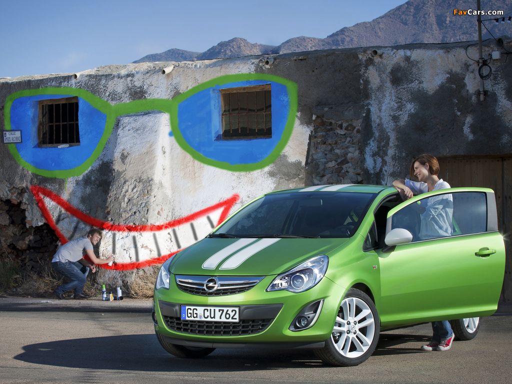 Opel Corsa Linea 3-door (D) 2010 wallpapers (1024 x 768)
