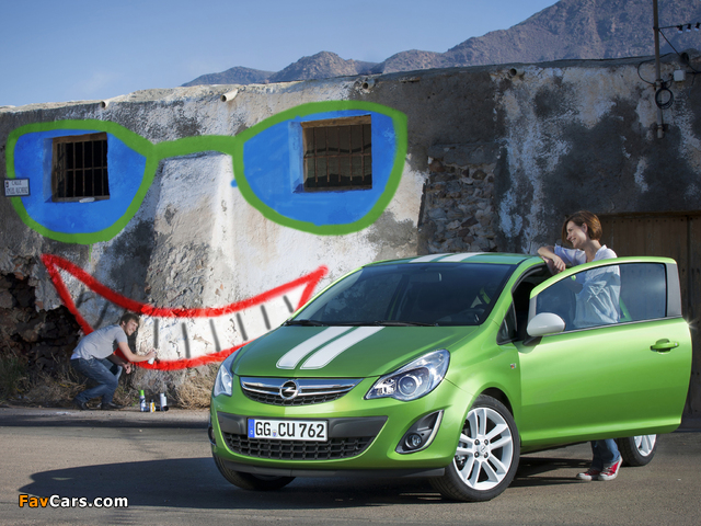 Opel Corsa Linea 3-door (D) 2010 wallpapers (640 x 480)