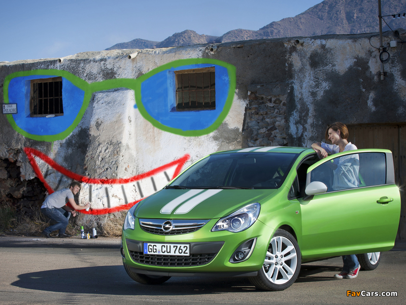 Opel Corsa Linea 3-door (D) 2010 wallpapers (800 x 600)