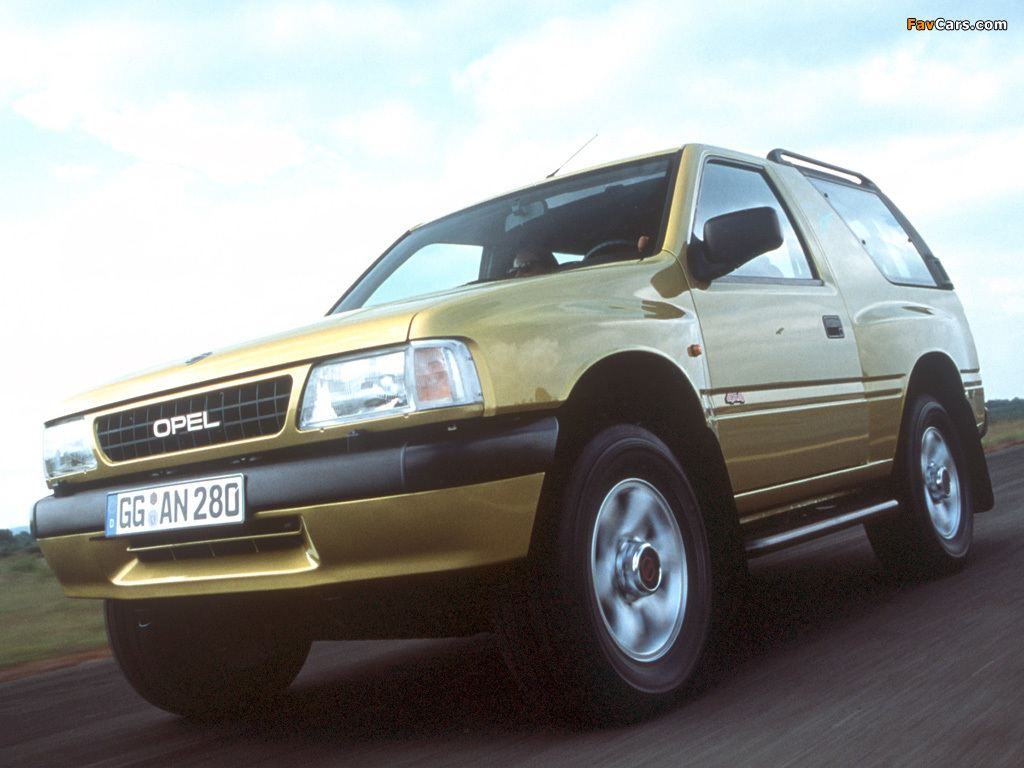 Images of Opel Frontera Sport (A) 1992–98 (1024 x 768)