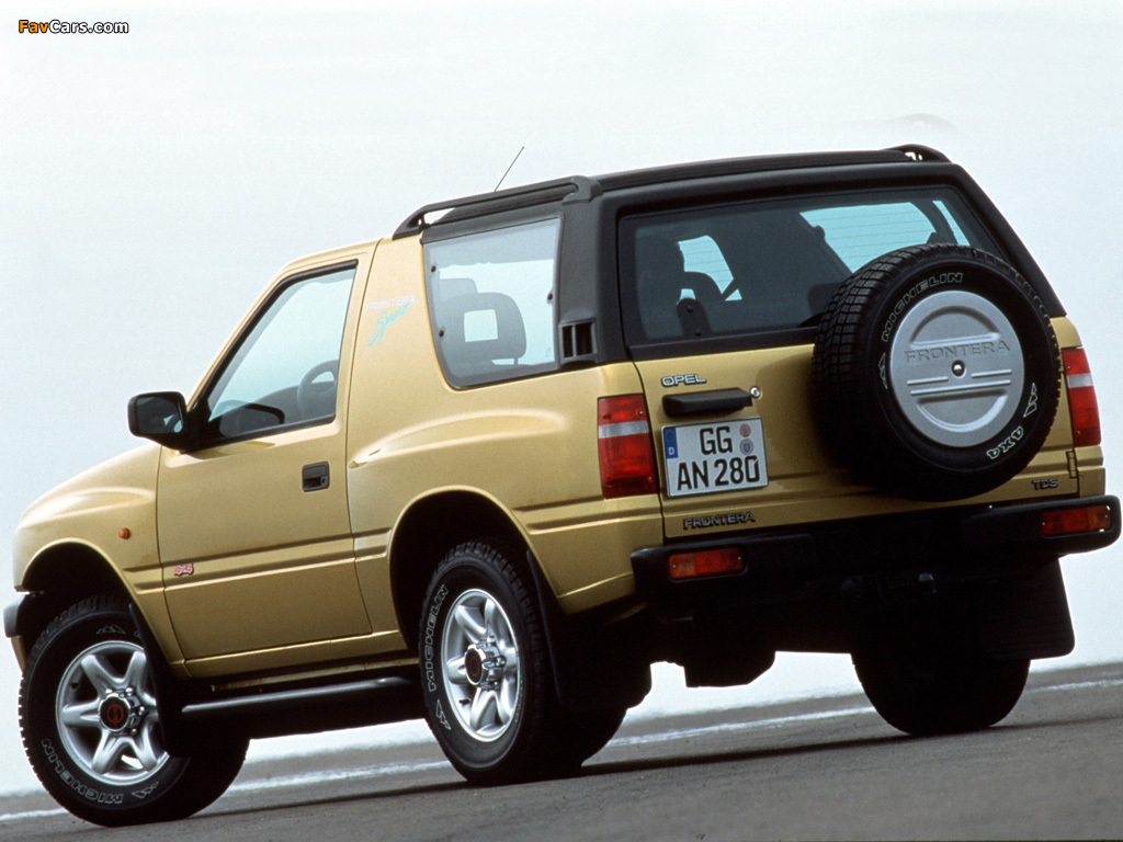 Opel Frontera Sport (A) 1992–98 photos (1024 x 768)