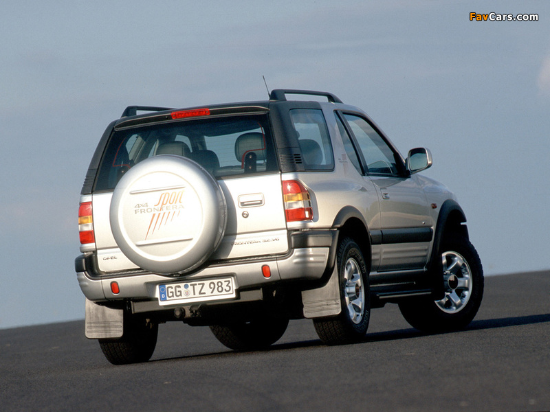 Opel Frontera Sport (B) 1998–2003 photos (800 x 600)