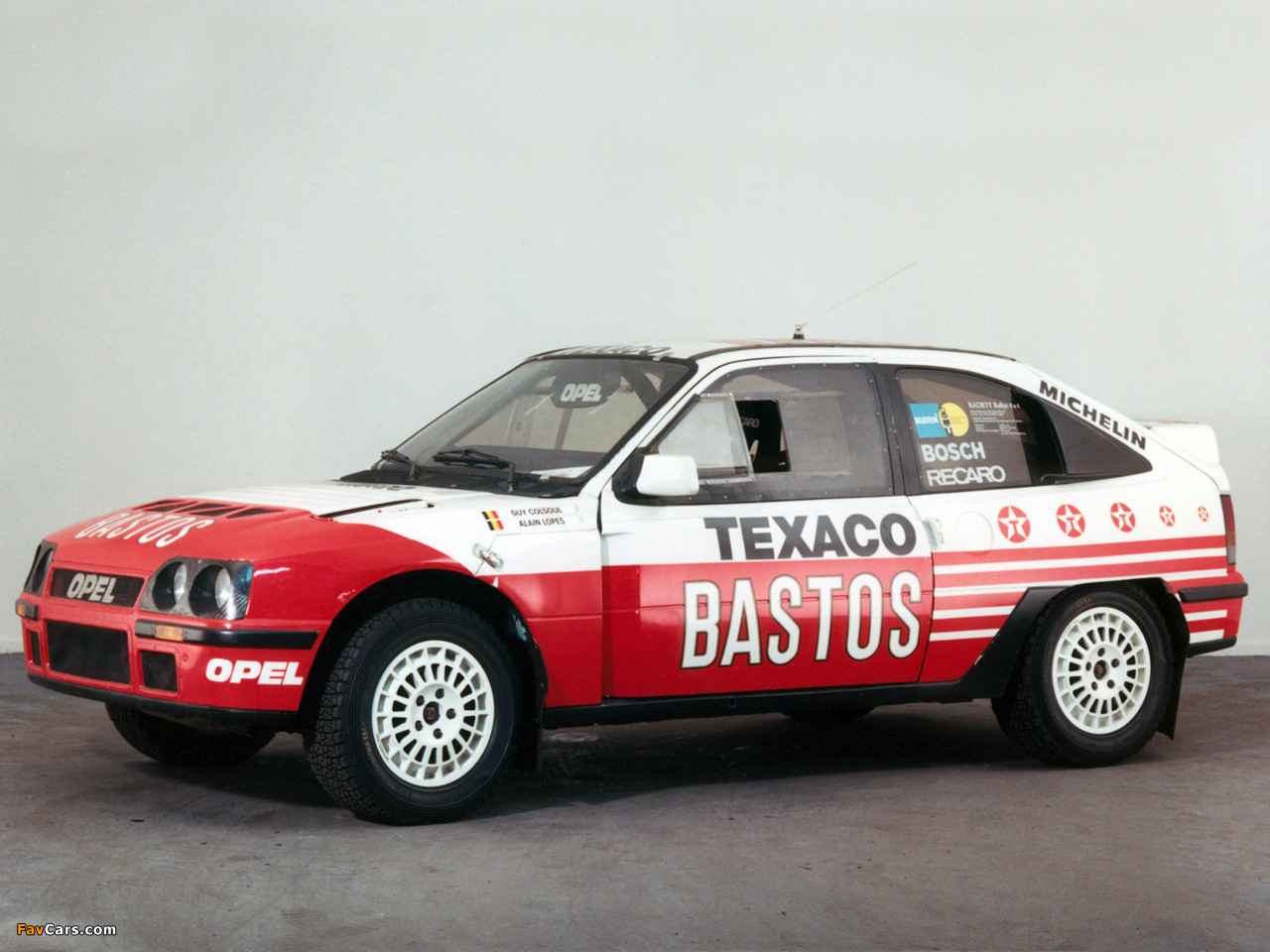 Images of Opel Kadett Rallye 4x4 Bastos-Texaco Paris-Dakar (E) 1986 (1280 x 960)
