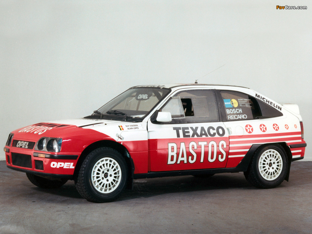 Images of Opel Kadett Rallye 4x4 Bastos-Texaco Paris-Dakar (E) 1986 (1024 x 768)