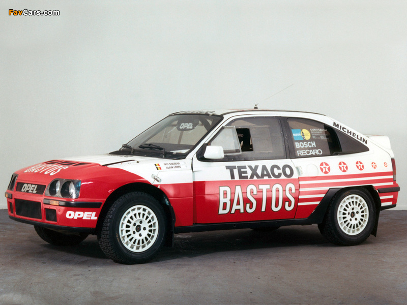 Images of Opel Kadett Rallye 4x4 Bastos-Texaco Paris-Dakar (E) 1986 (800 x 600)