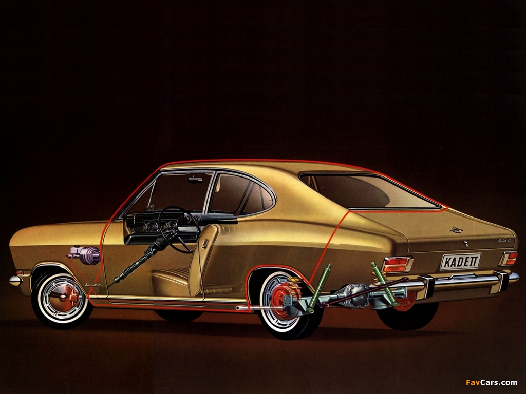 Opel Kadett LS Coupe (B) 1967–73 pictures (1024 x 768)