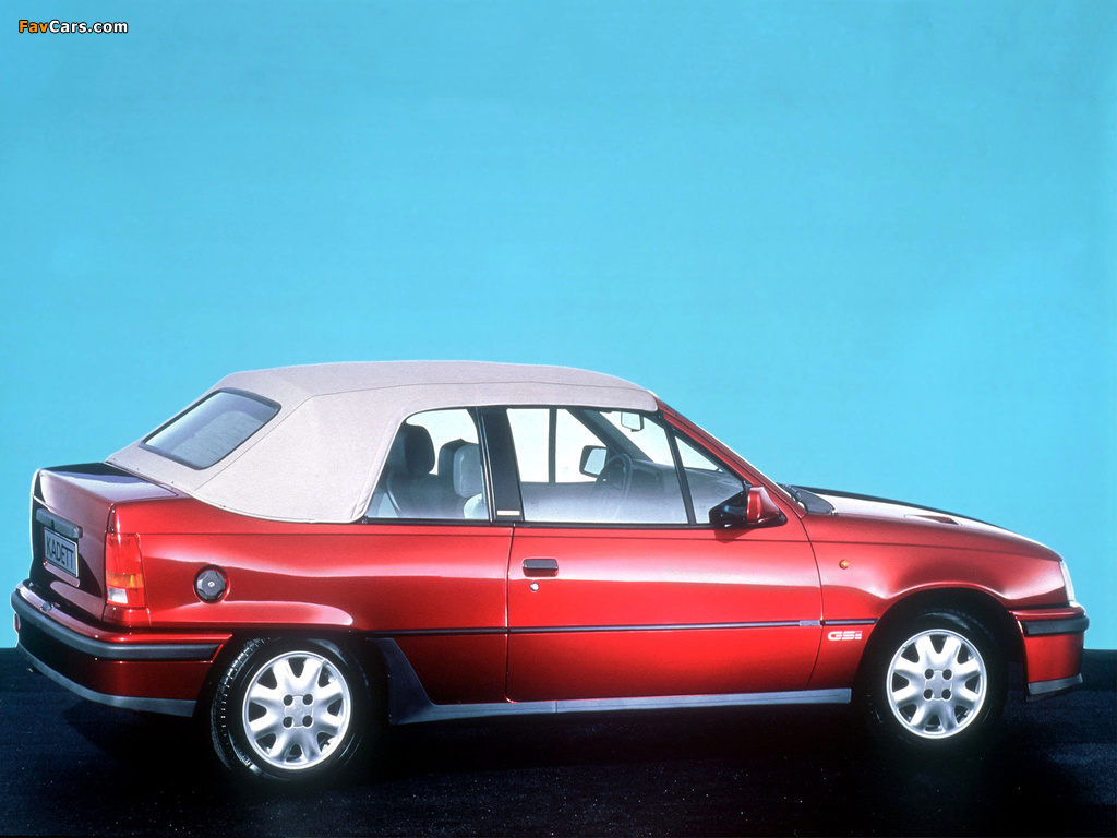 Opel Kadett GSi Cabrio (E) 1986–90 pictures (1024 x 768)