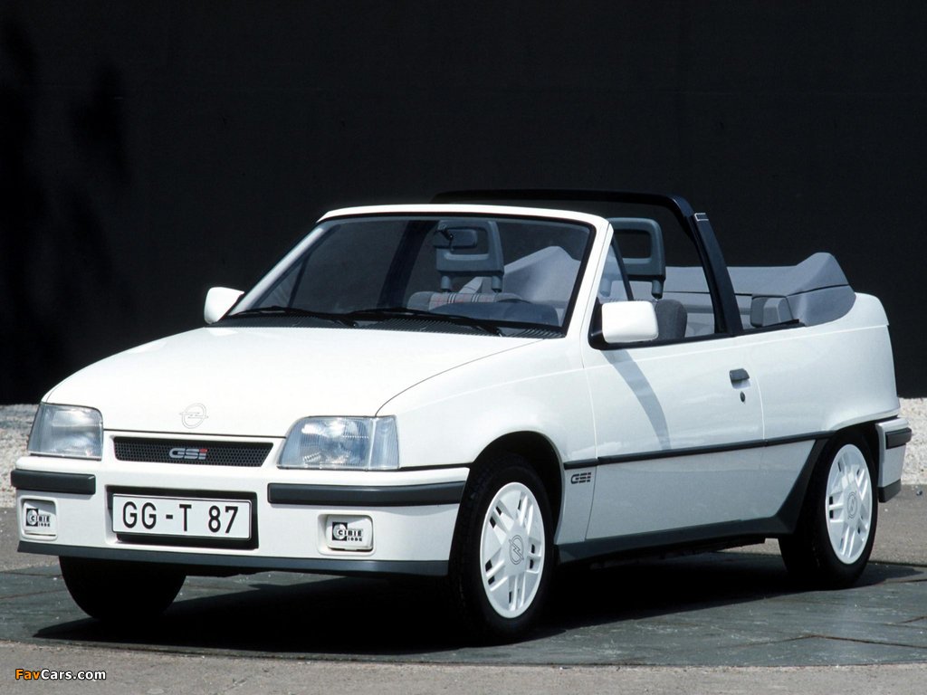 Opel Kadett GSi Cabrio (E) 1986–90 pictures (1024 x 768)