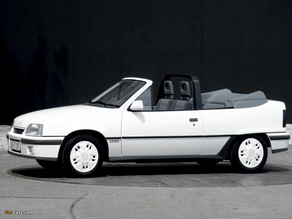 Opel Kadett GSi Cabrio (E) 1986–90 pictures (1024 x 768)