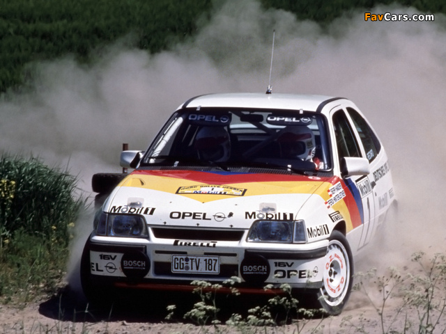 Opel Kadett GSi Group A Rallye Car (E) 1988 photos (640 x 480)