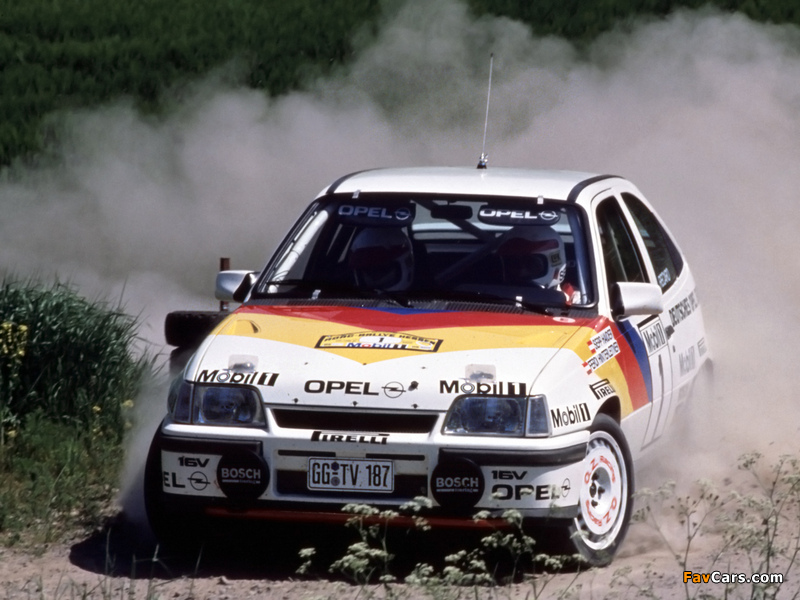 Opel Kadett GSi Group A Rallye Car (E) 1988 photos (800 x 600)