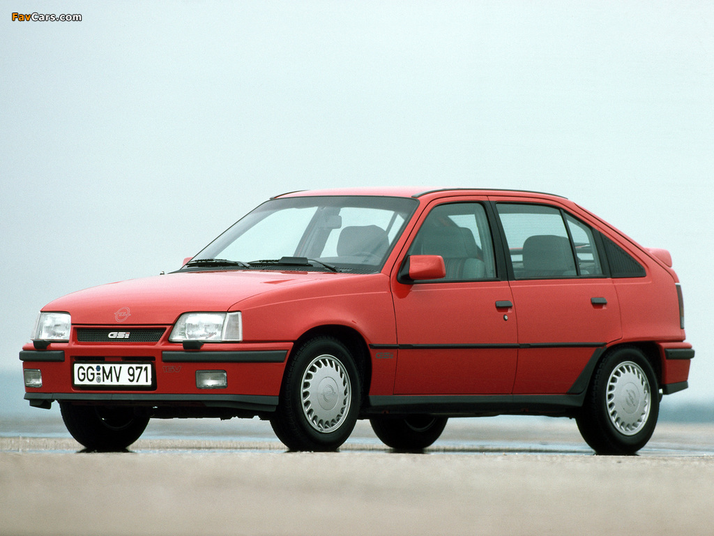 Opel Kadett GSi 16V 5-door (E) 1988–91 wallpapers (1024 x 768)