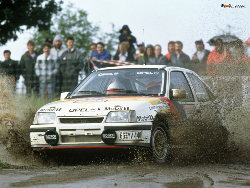Opel Kadett GSi Group A Rallye Car (E) 1988 wallpapers (1024 x 768)