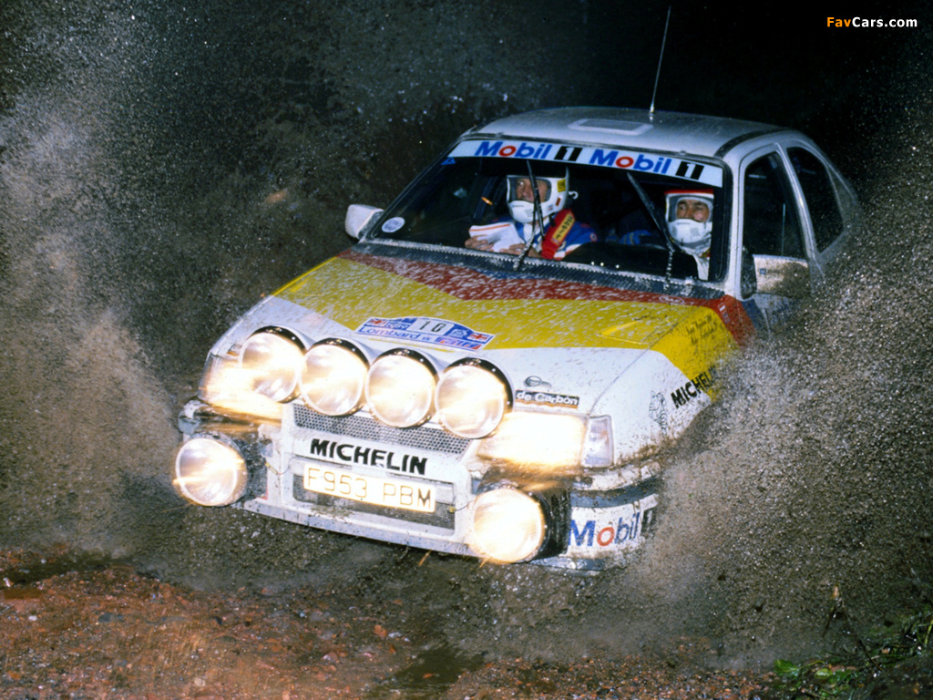 Opel Kadett GSi Group A Rallye Car (E) 1988 wallpapers (1024 x 768)