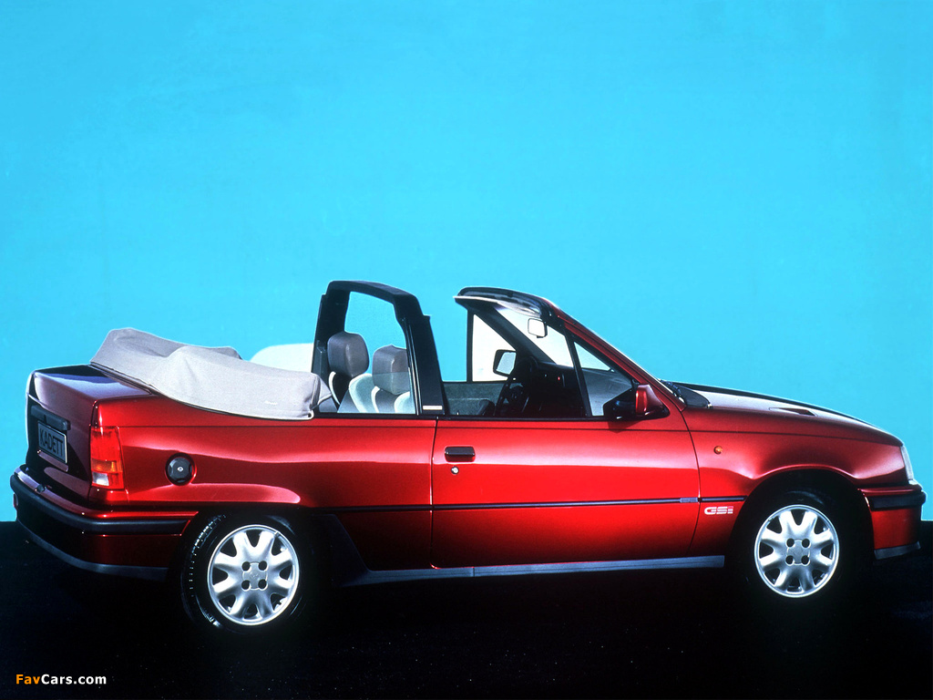 Photos of Opel Kadett GSi Cabrio (E) 1986–90 (1024 x 768)