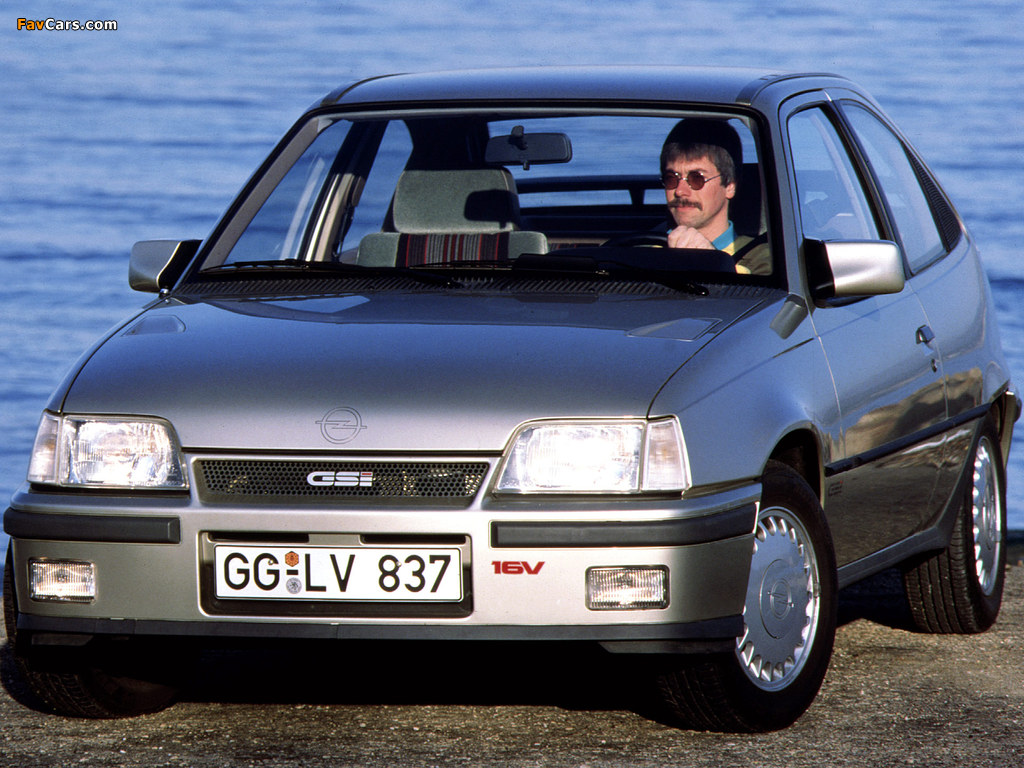 Opel Kadett GSi 16V 3-door (E) 1988–91 wallpapers (1024 x 768)