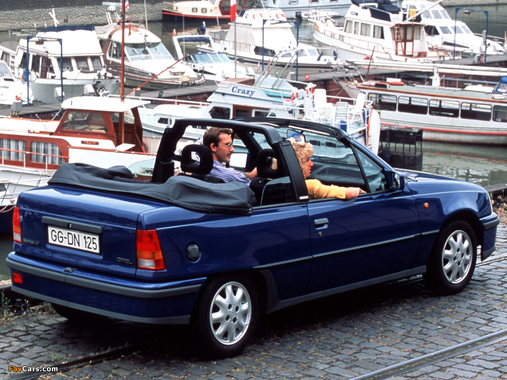 Opel Kadett Cabrio (E) 1989–93 wallpapers (1024 x 768)