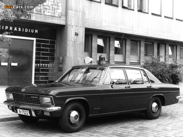 Pictures of Opel Kapitän Polizei (B) 1969–70 (640 x 480)