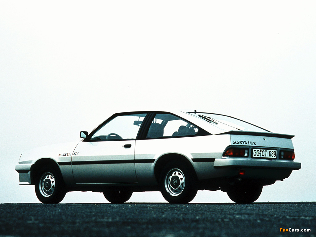 Pictures of Opel Manta CC GT (B) 1983–88 (1024 x 768)