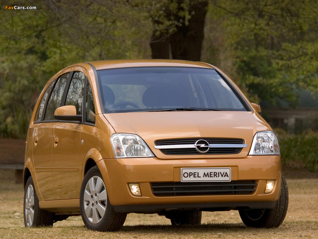 Opel Meriva ZA-spec (A) 2003–06 photos (1024 x 768)