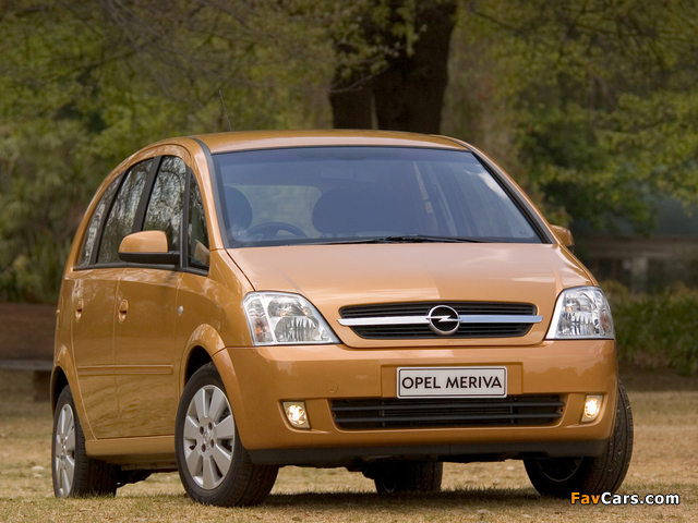 Opel Meriva ZA-spec (A) 2003–06 photos (640 x 480)