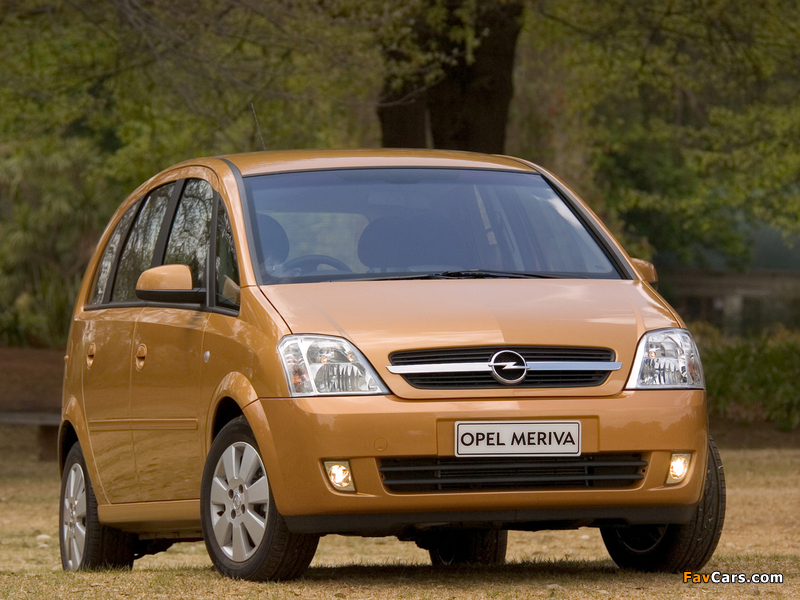 Opel Meriva ZA-spec (A) 2003–06 photos (800 x 600)