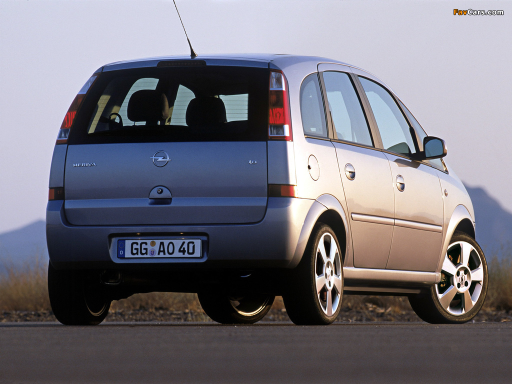 Opel Meriva (A) 2003–06 pictures (1024 x 768)