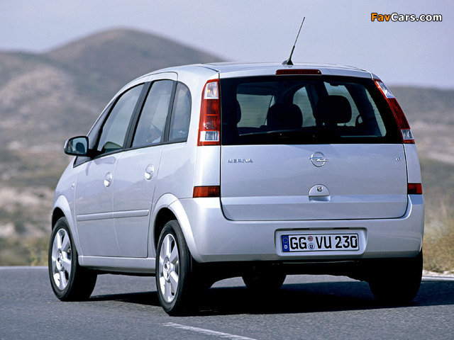 Opel Meriva (A) 2003–06 wallpapers (640 x 480)