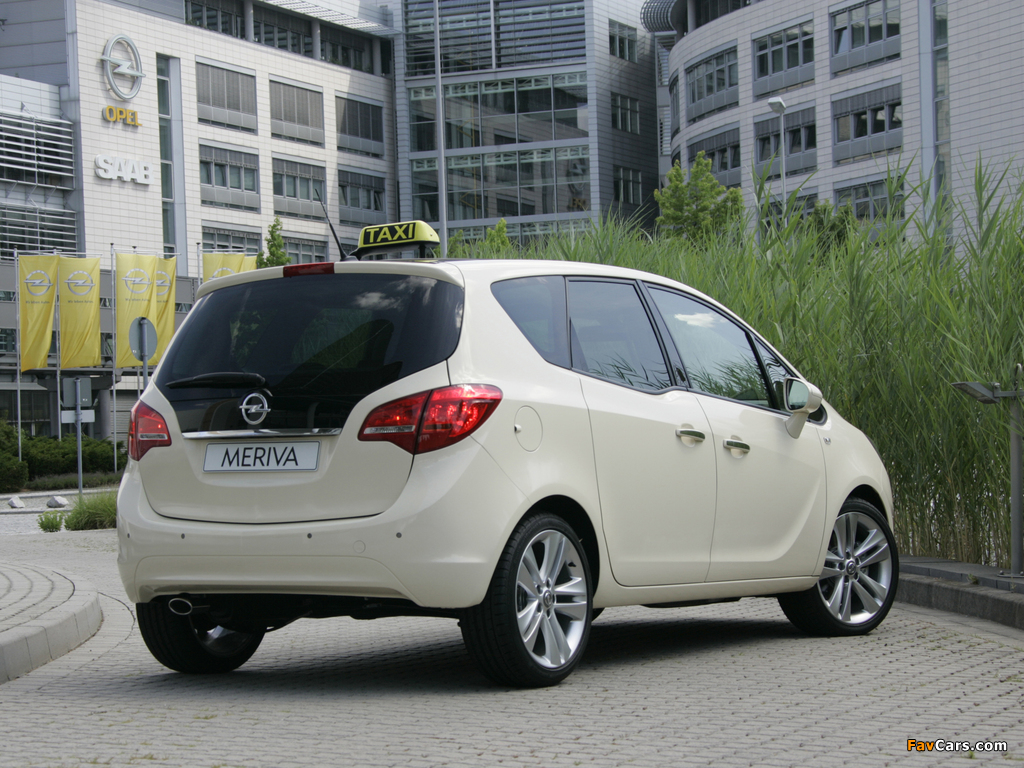 Opel Meriva Taxi (B) 2010 photos (1024 x 768)
