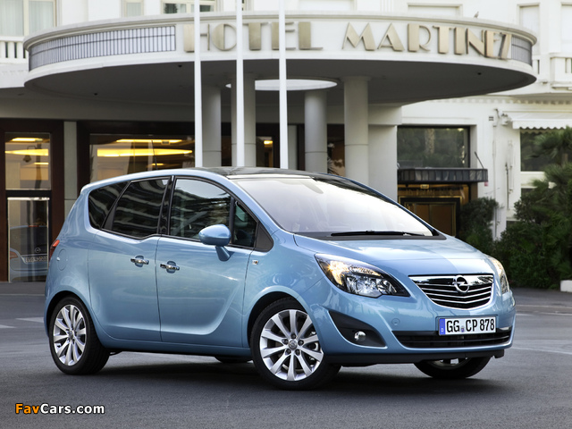 Opel Meriva (B) 2010–13 wallpapers (640 x 480)