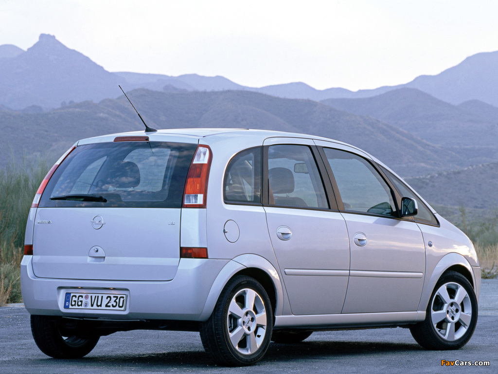 Opel Meriva (A) 2003–06 wallpapers (1024 x 768)