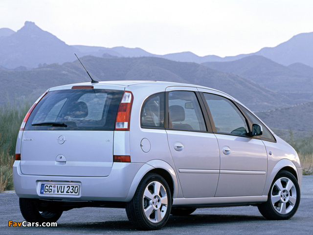Opel Meriva (A) 2003–06 wallpapers (640 x 480)