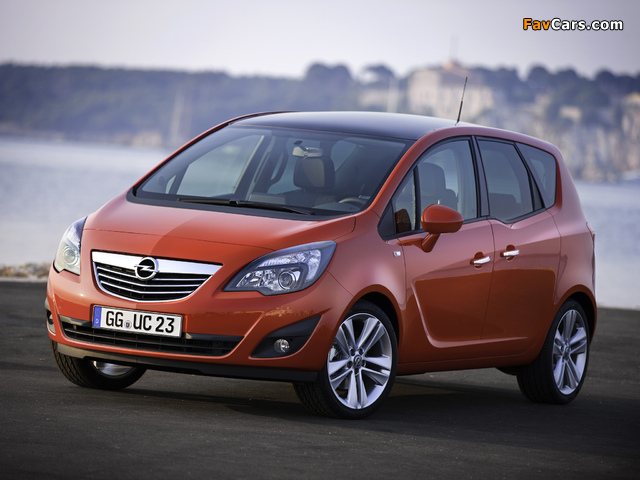 Opel Meriva (B) 2010–13 wallpapers (640 x 480)