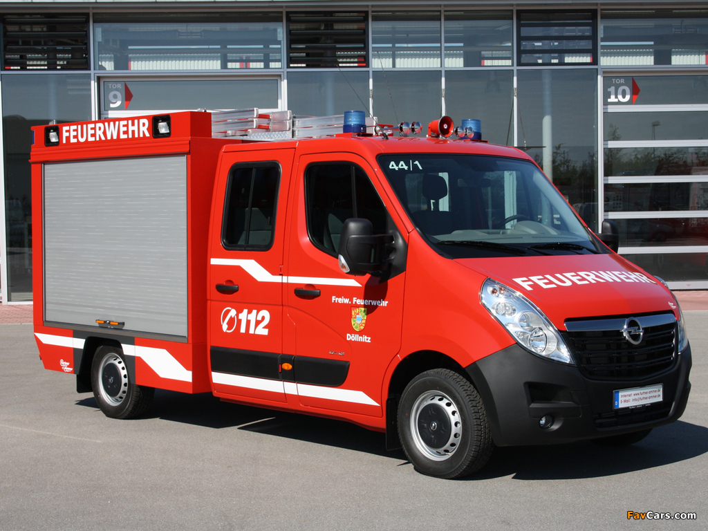 Opel Movano Double Cab Feuerwehr 2010 pictures (1024 x 768)