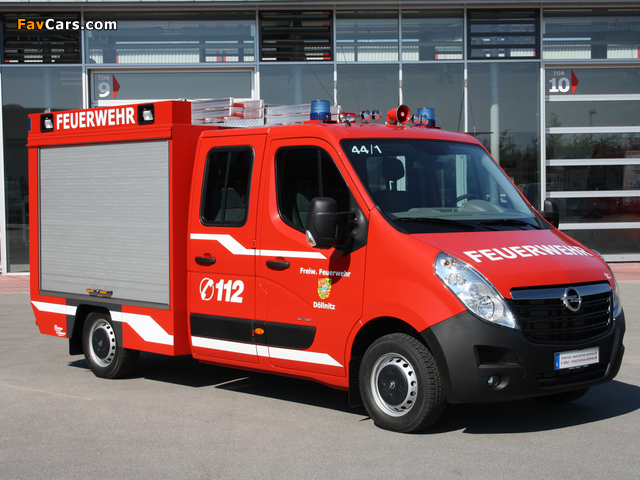 Opel Movano Double Cab Feuerwehr 2010 pictures (640 x 480)