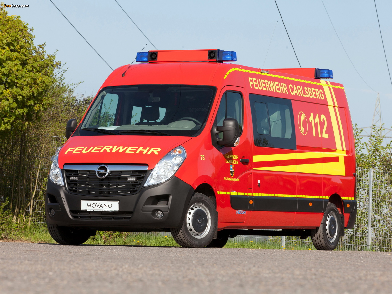 Opel Movano Van Feuerwehr 2013 photos (1600 x 1200)
