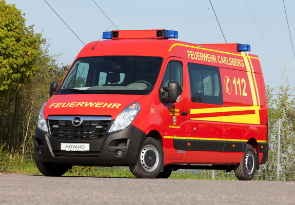 Opel Movano Van Feuerwehr 2013 photos