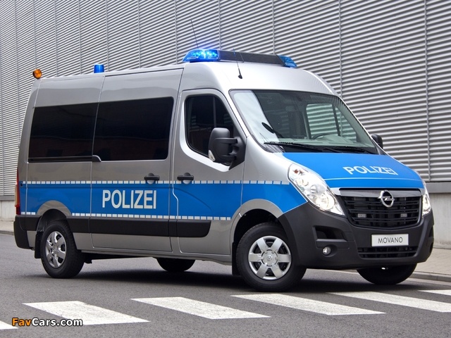Photos of Opel Movano Polizei 2012 (640 x 480)