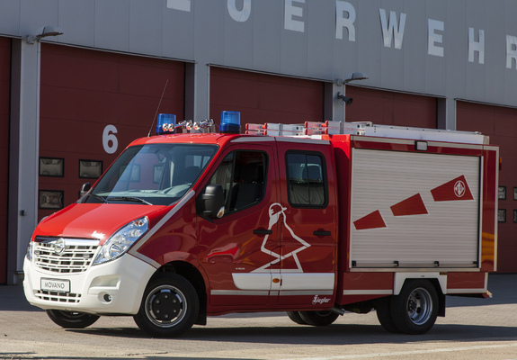 Opel Movano Double Cab Feuerwehr 2010 wallpapers