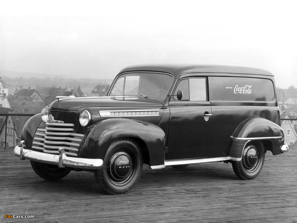 Opel Olympia Lieferwagen 1950–53 photos (1024 x 768)