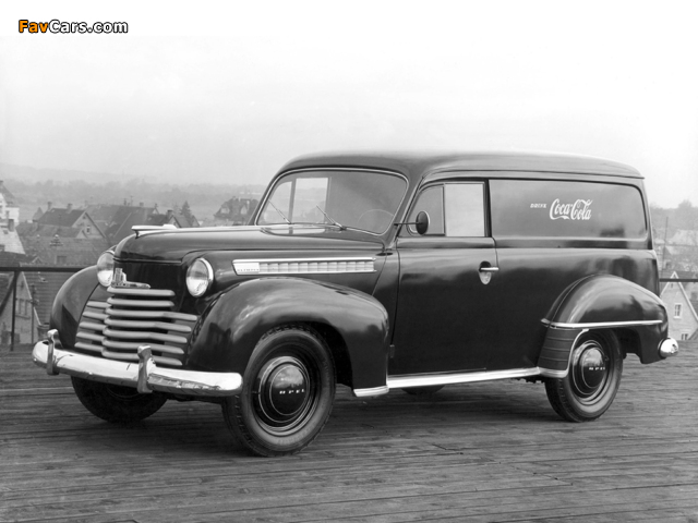 Opel Olympia Lieferwagen 1950–53 photos (640 x 480)