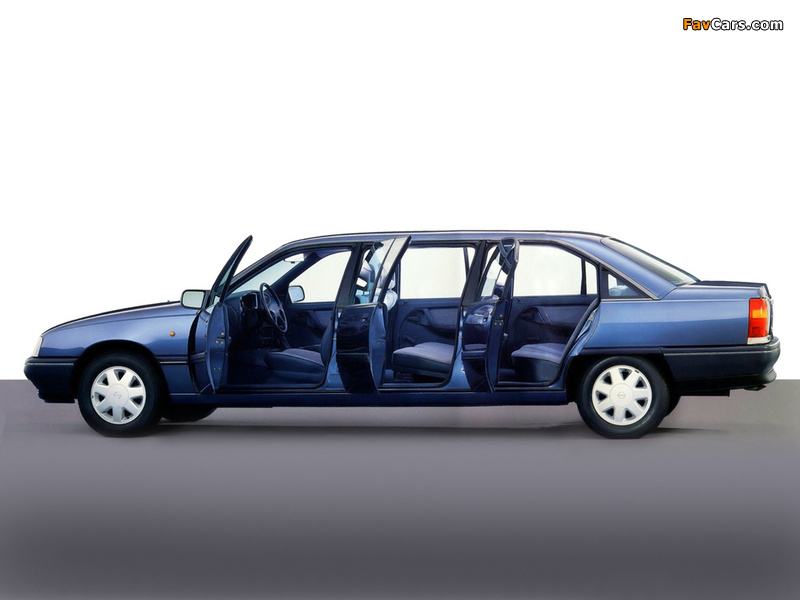 Opel Omega Limousine by Armbruster-Stageway 1988–90 wallpapers (800 x 600)