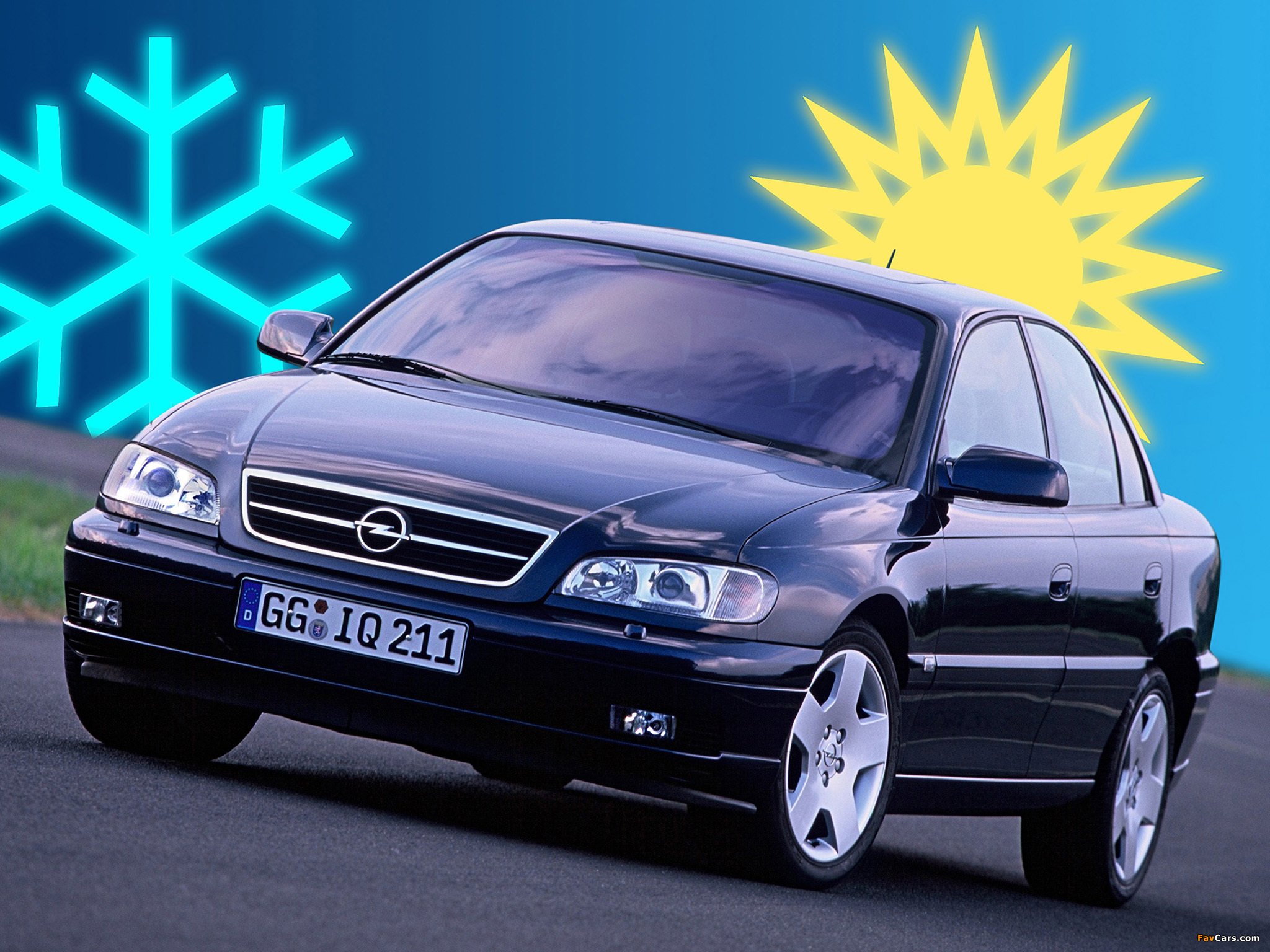 Opel Omega (B) 1999–2003 wallpapers (2048 x 1536)