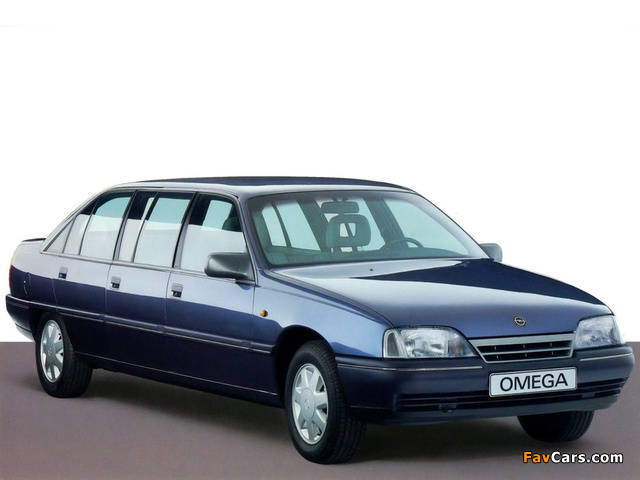 Photos of Opel Omega Limousine by Armbruster-Stageway 1988–90 (640 x 480)