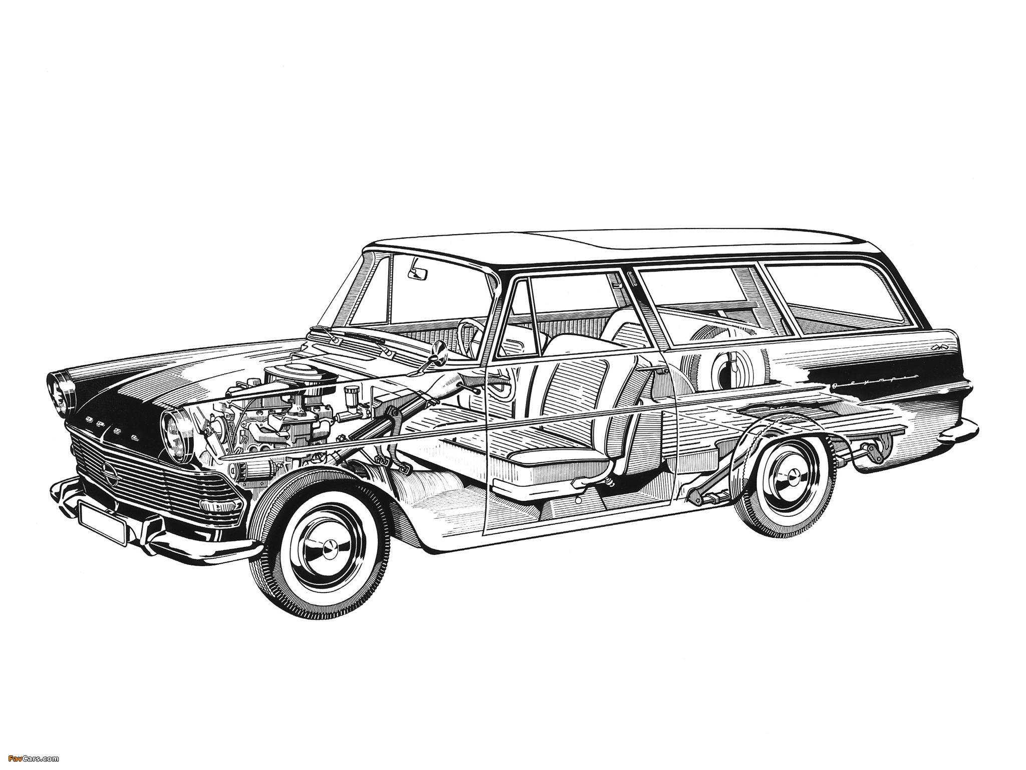 Opel Rekord Caravan (P2) 1960–63 wallpapers (2048 x 1536)
