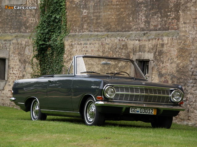 Opel Rekord Cabriolet by Karl Deutsch (A) 1963–65 wallpapers (640 x 480)