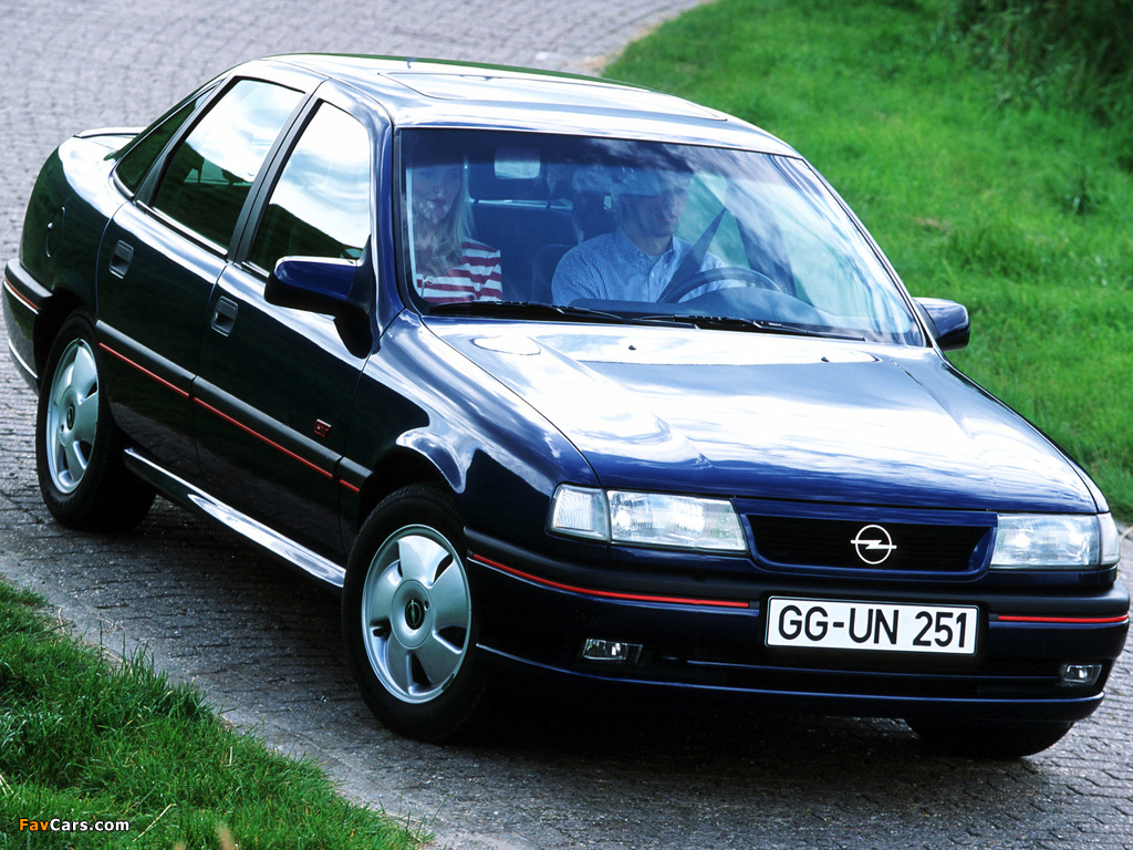 Opel Vectra GT Sedan (A) 1992–94 wallpapers (1024 x 768)